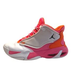 Nike Air Jordan Flight‎ Club 91 GS Pink Orange White Size 7Y DV0490-168 Hi-Top